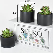 Load image into Gallery viewer, Modern Potted Artificial Succulents (3 Pack)