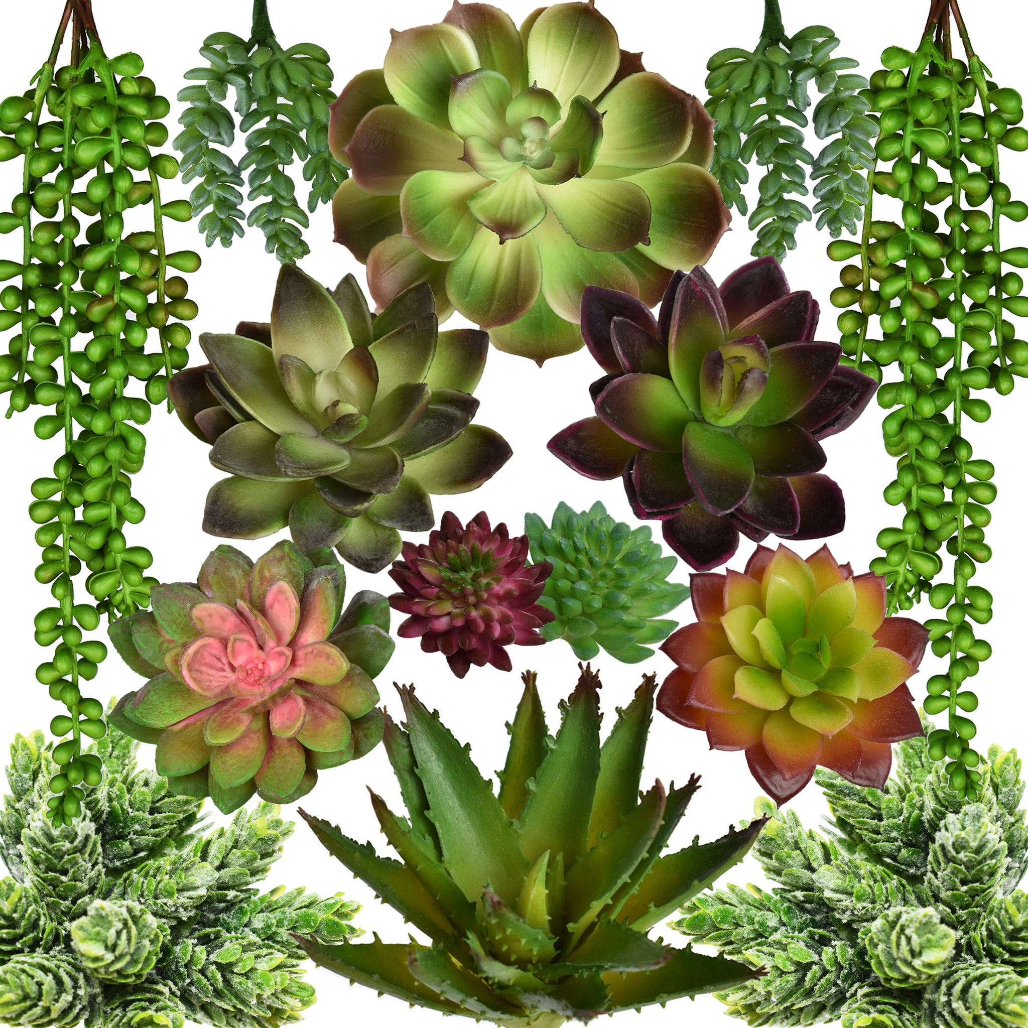 seeko artificial succulents Assorted Artificial Succulents (14 Pack) – Seeko Succulents