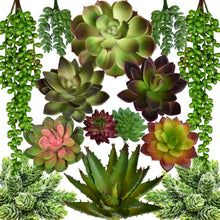 Load image into Gallery viewer, Assorted Artificial Succulents (14 Pack)