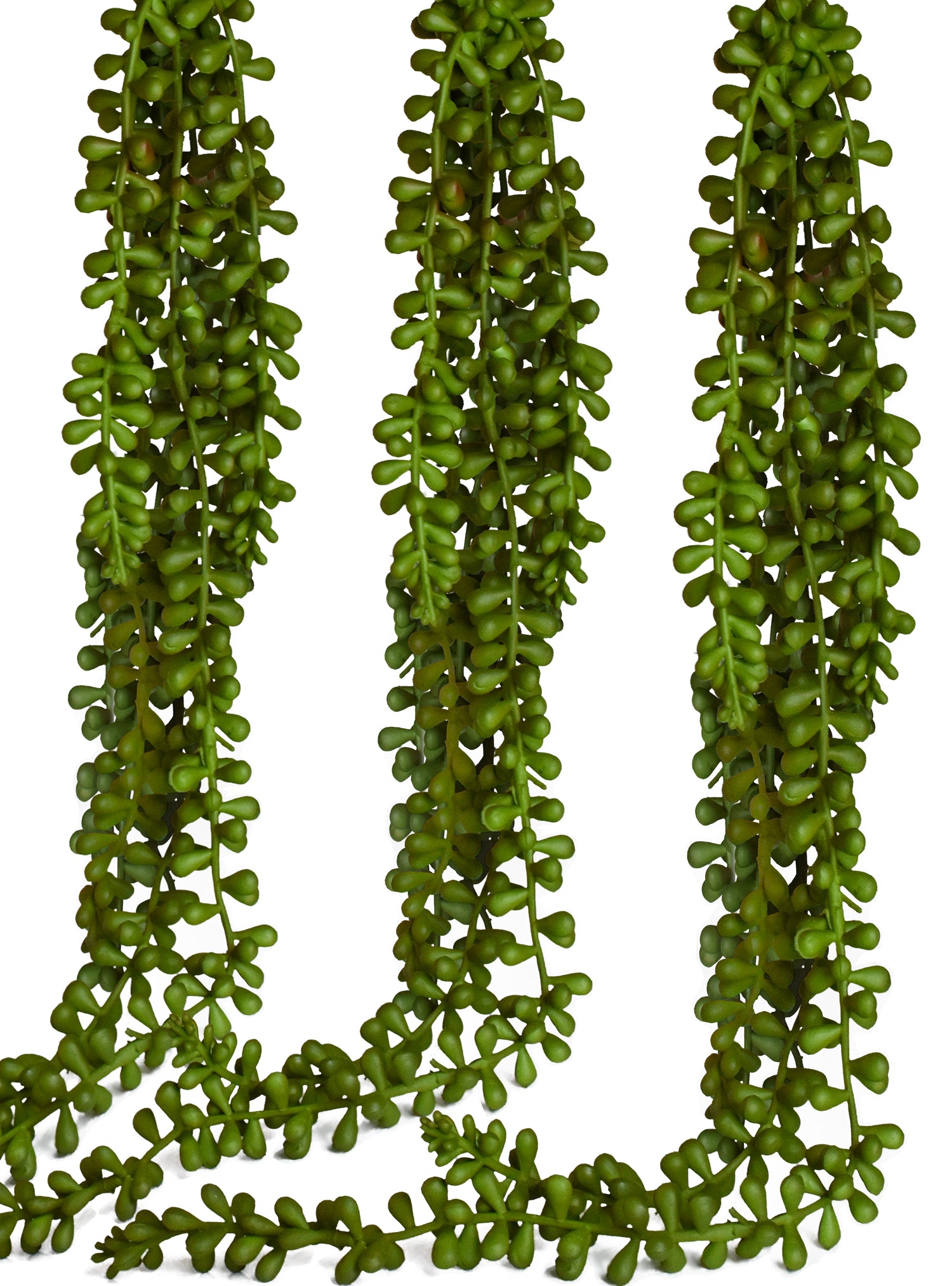 3pcs Artificial Fake String of Pearls Plant Faux Fake Hanging Succulents  Plants